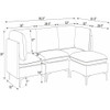 Upholstered Modular Sectional & Tall Legs