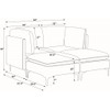 Upholstered Modular Sectional & Tall Legs