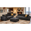 Custom Configuration Modular Sectional With Toss Pillows