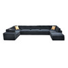 Custom Configuration Modular Sectional With Toss Pillows