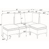 Upholstered Modular Sectional With Tall Legs, Medium Firm Seat