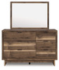 Chirason - 3 Pc. - Full Panel Storage Bed, Dresser And Mirror - Brown