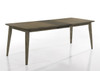 Bistro - Dining Table With Off Fabric Dining Chairs