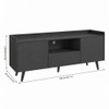 TV Stand For TVs Up To 60" With Open Storage Shelf, 2 Doors, 1 Drawer And Cable Management