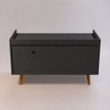 TV Stand For TVs Up To 45" With Open Storage Shelf, Cable Management, 1 Door And 1 Drawer