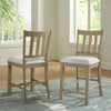 Calmoro - Upholstered Barstool (Set of 2) - Off White / Gray