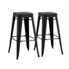 Backless Bar Stools (Set of 2) - Black