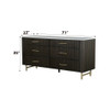 Clayten - Dresser - Espresso / White Marble