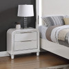 Nightstand With 2 Drawers Bedside Table - White