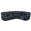 Power Motion Reclining Sectional Sofa With Console Cup Holders And USB Charging Port - Blue