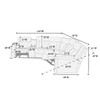 Manual Motion Recliner Sectional Sofa With Console And Cup Holders - Brown