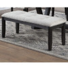 Upholstered Dining Bench With Tufted Seat And Nailhead Trim - Antique Black
