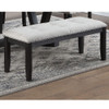 Upholstered Dining Bench With Tufted Seat And Nailhead Trim - Antique Black