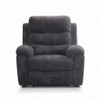 Manual Recliner Chair With 150° Recline, For Living Room - Dark Gray