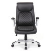 High Back Ergonomic Executive Office Chair, Adjustable Height And Lumbar Support For Home & Office - Black