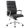 Breathable Mid Back Swivel Computer Chair With Foldable Armrest - Black