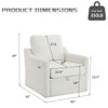 Swivel Arm Chair With Soft, Comfy Accent Chair For Living Room