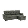 Convertible Sectional Sofa Bed With Pull Out Sleeper And Storage