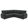 Convertible Sectional Sofa Bed With Pull Out Sleeper And Storage