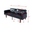 3 Position Split Back Futon Sofa Bed For Living Room