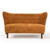Nordic Chair Laid Back Loveseats With Curved Backres, No Armrests