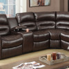 Reclining Sectional Sofa With Console