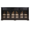 Sideboard Cabinet With 3 Drawers And 6 Arched Glass Doors