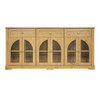 Sideboard Cabinet With 3 Drawers And 6 Arched Glass Doors