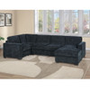 Sectional With RAF Chaise, Armless Loveseat & LAF 1 Arm Chair