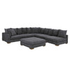 Large Seating Modular Sleeper Sectional - Dark Gray