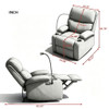 Adjustable Manual Recliner, Ergonomic Lounge Chair With Phone Holder And 2 Cup Holders