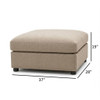 Ottoman With Durable Upholstery For Versatile Use