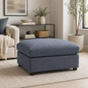 Ottoman With Durable Upholstery For Versatile Use