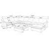 Large Seating Modular Sectional