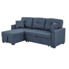 Upholstered Sectional & Pull Out Bed And Chaise Storage