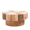 Flower Shaped Coffee Center Table For Living Room - Multicolor