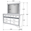 7 Drawer Dresser With Mirror - White