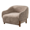 Modern Accent Chair With Recessed Arms And Tight Back