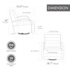360° Swivel Accent Chair With Armrests, Comfy Lounge