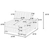 RAF Chaise With Cup Holder Modular Living Room Furniture