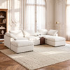 Modular Cloud Couch With Storage Console