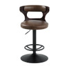 Saba - Adjustable Stool With Swivel - Brown