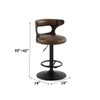 Saba - Adjustable Stool With Swivel - Brown