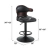 Saby - Adjustable Stool With Swivel - Charcoal