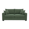 2 Seater Sofa, 2 Throw Pillows For Living Room