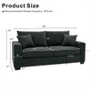 2 Seater Sofa, 2 Throw Pillows For Living Room