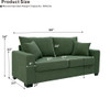 2 Seater Sofa, 2 Throw Pillows For Living Room