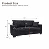 2 Seater Sofa, 2 Throw Pillows For Living Room