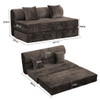 Convertible Design Sofa Bed, 2 Seater Fold Out Floor Couch