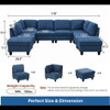 8 Piece Modular U - Shape Sectional Sofa